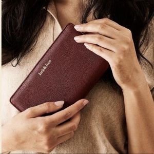 Lark & Ives Vegan Leather Bordeaux Wallet